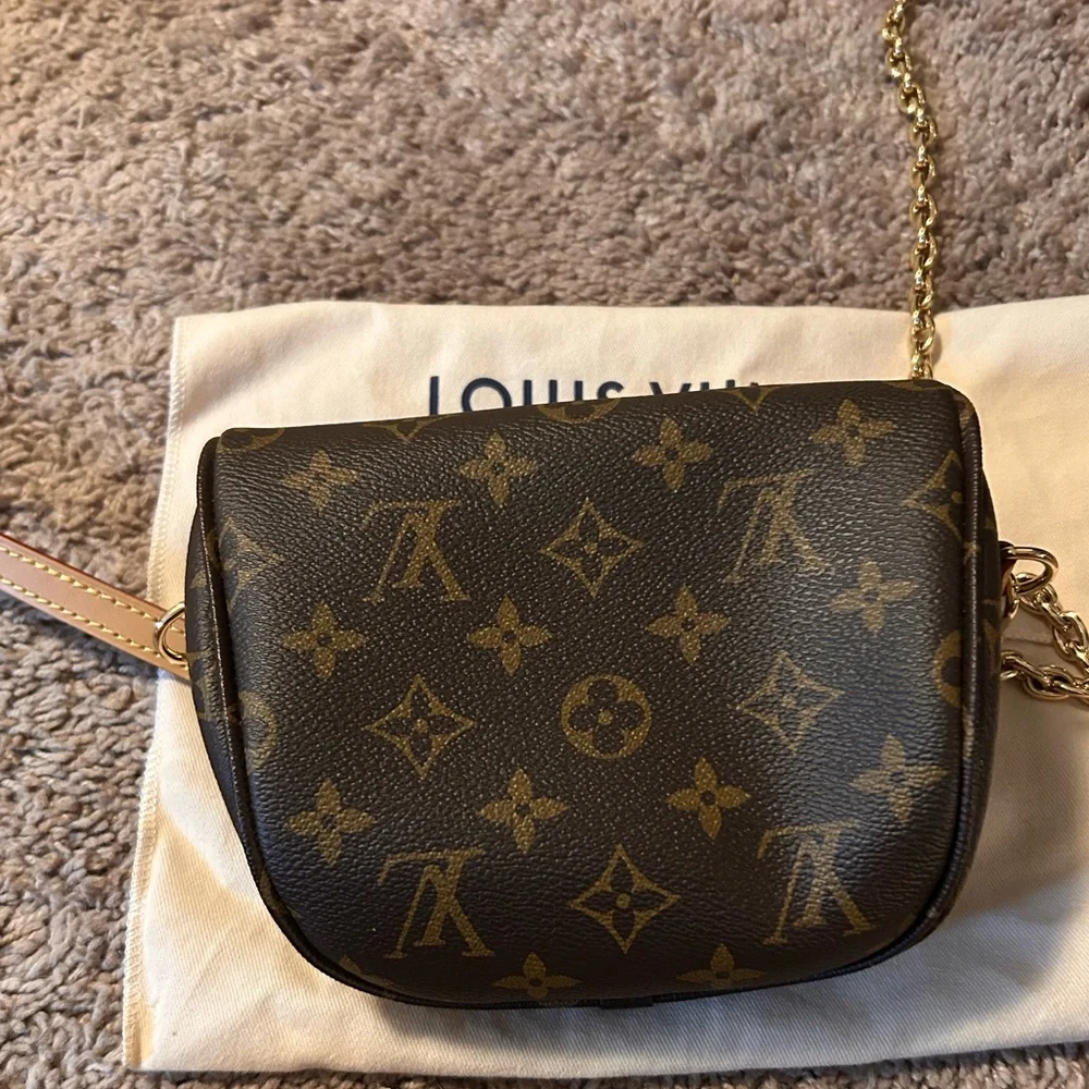 Louis Vuitton Brown Monogram Mini Bumbag with Gold Hardware